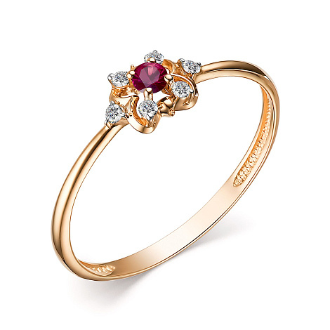 Золотое кольцо с рубином