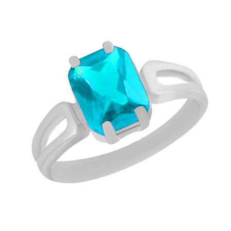 Серебряное кольцо со стеклом