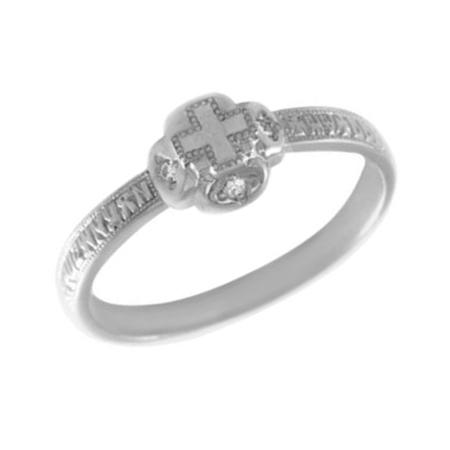 Серебряное кольцо с фианитом