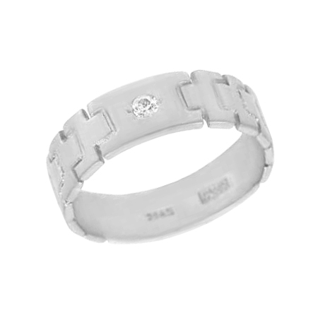 Серебряное кольцо с фианитом