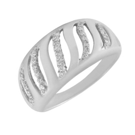 Серебряное кольцо с фианитом