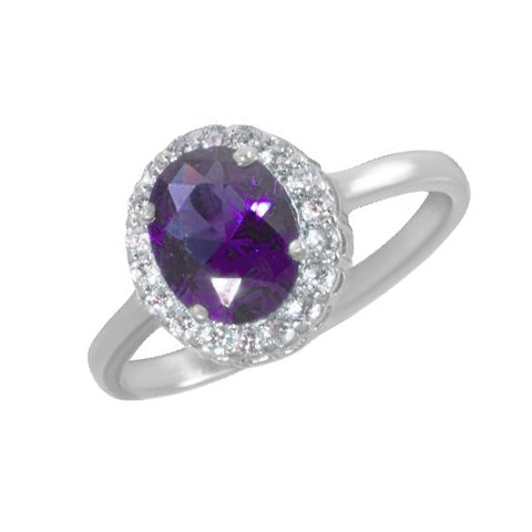 Серебряное кольцо с фианитом