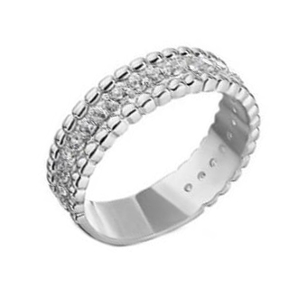 Серебряное кольцо с фианитом