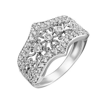 Серебряное кольцо с фианитом