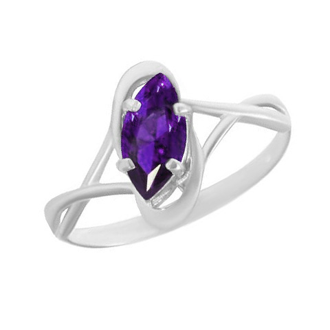 Серебряное кольцо с фианитом