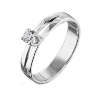 Серебряное кольцо с фианитом