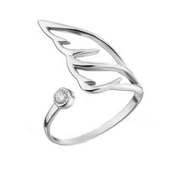 Серебряное кольцо с фианитом