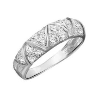 Серебряное кольцо с фианитом