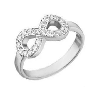 Серебряное кольцо с фианитом