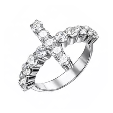 Серебряное кольцо с фианитом