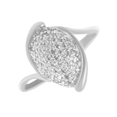 Серебряное кольцо с фианитом