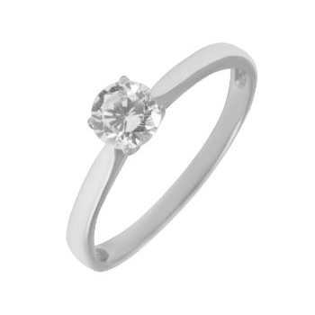 Серебряное кольцо с фианитом