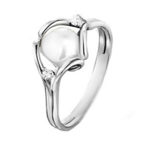 Серебряное кольцо с жемчугом