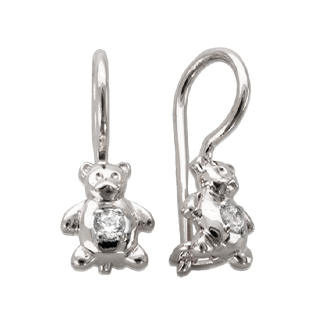 Серебряные cерьги классические