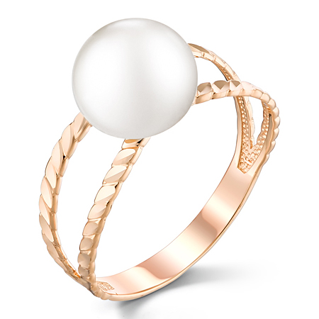 Золотое кольцо с жемчугом