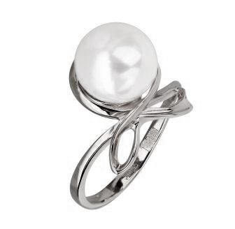 Серебряное кольцо с жемчугом