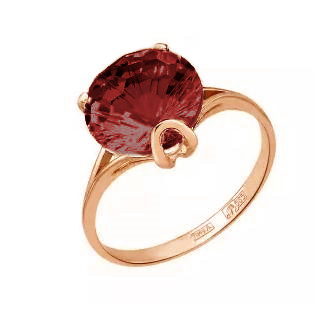 Золотое кольцо с гранатом