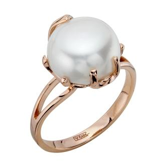 Золотое кольцо с жемчугом