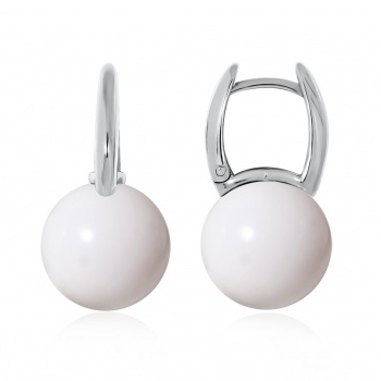 Серебряные cерьги с агатом