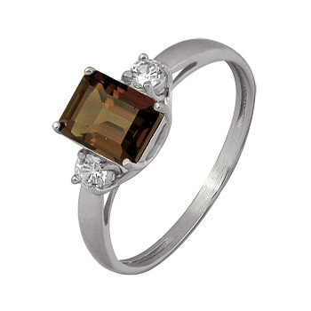 Серебряное кольцо с фианитом