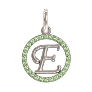 Серебряная подвеска с фианитом