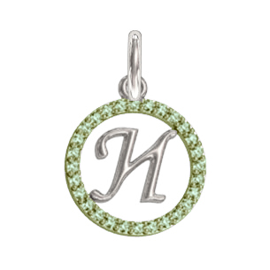 Серебряная подвеска с фианитом