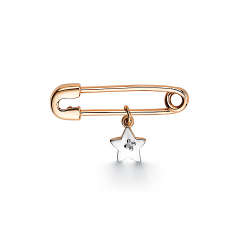 Брошь из золота с бриллиантом