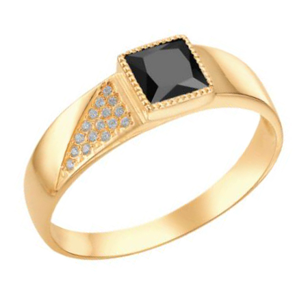 Печатка из золота со шпинелью