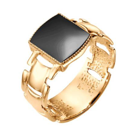 Печатка из золота с агатом