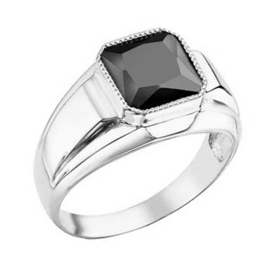 Печатка из серебра со шпинелью