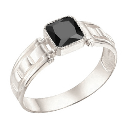 Печатка из серебра со шпинелью