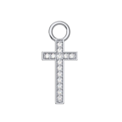 Серебряная подвеска с фианитом