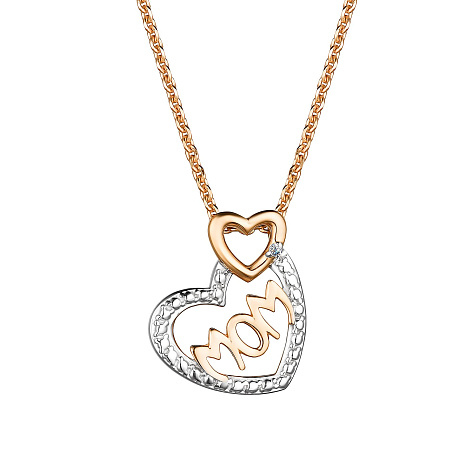 Золотое колье с бриллиантом