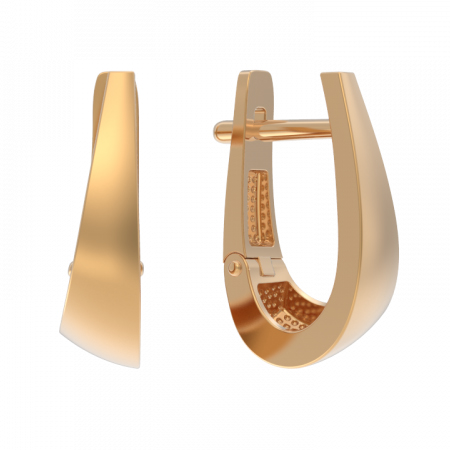 Золотые cерьги классические