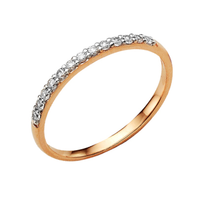 Золотое кольцо с фианитом