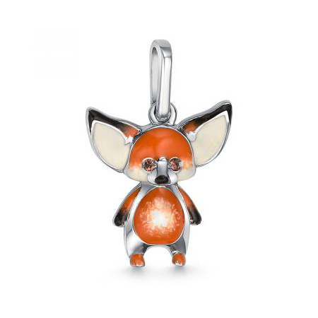 Серебряная подвеска с эмалью