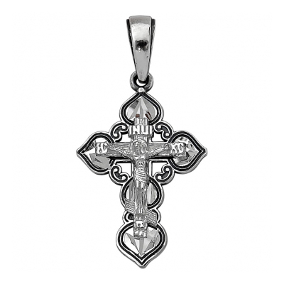 Крест из серебра с чернением