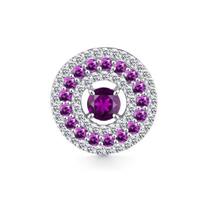 Серебряная подвеска с аметистом