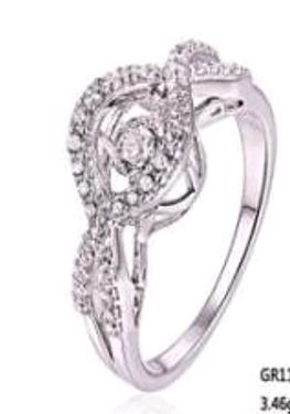 Серебряное кольцо с фианитом