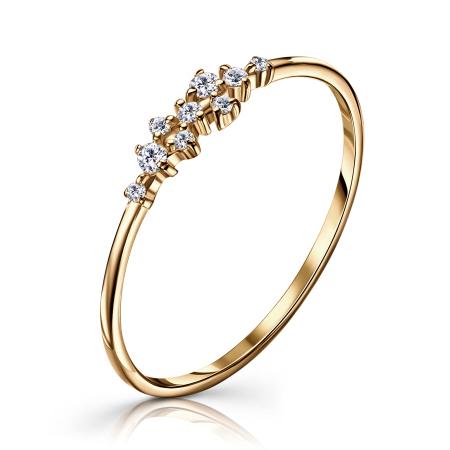 Золотое кольцо с фианитом