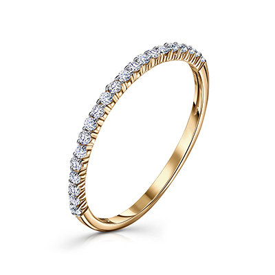 Золотое кольцо с фианитом