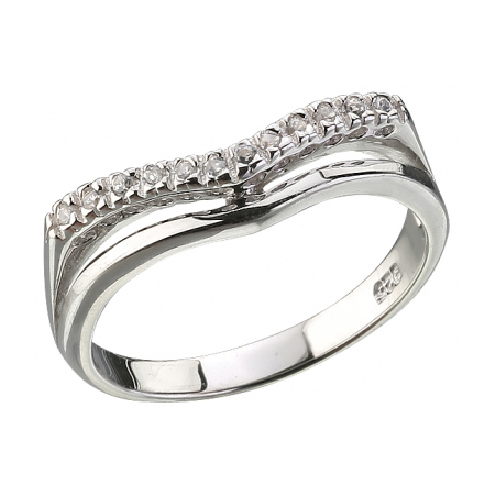 Серебряное кольцо с фианитом