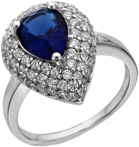 Серебряное кольцо с фианитом