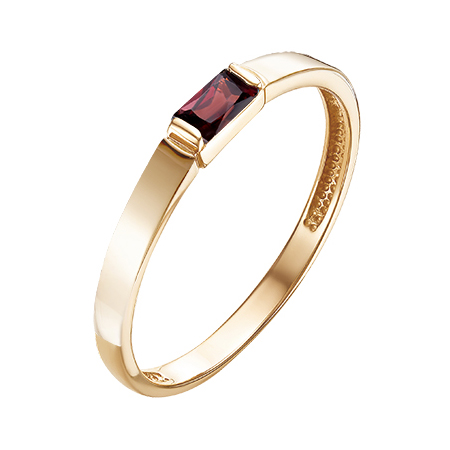 Золотое кольцо с гранатом