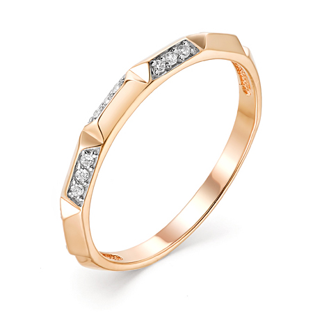 Золотое кольцо с фианитом