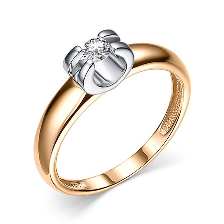 Золотое кольцо с фианитом