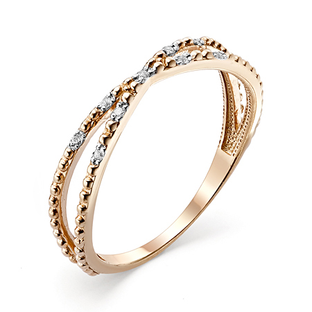 Золотое кольцо с фианитом