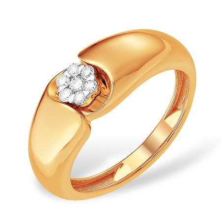 Золотое кольцо с бриллиантом