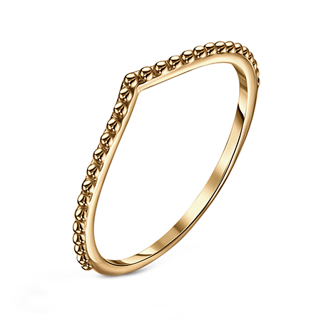 Серебряное кольцо с позолотой