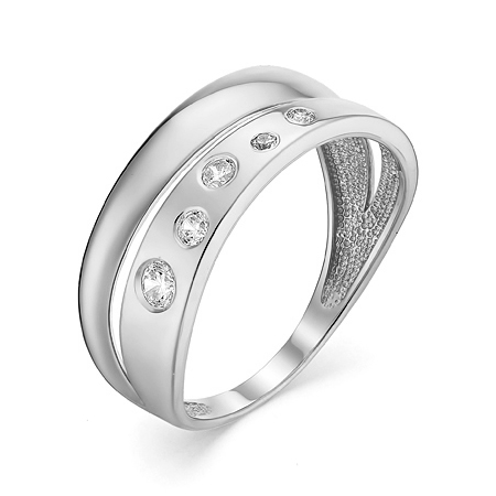 Серебряное кольцо с фианитом